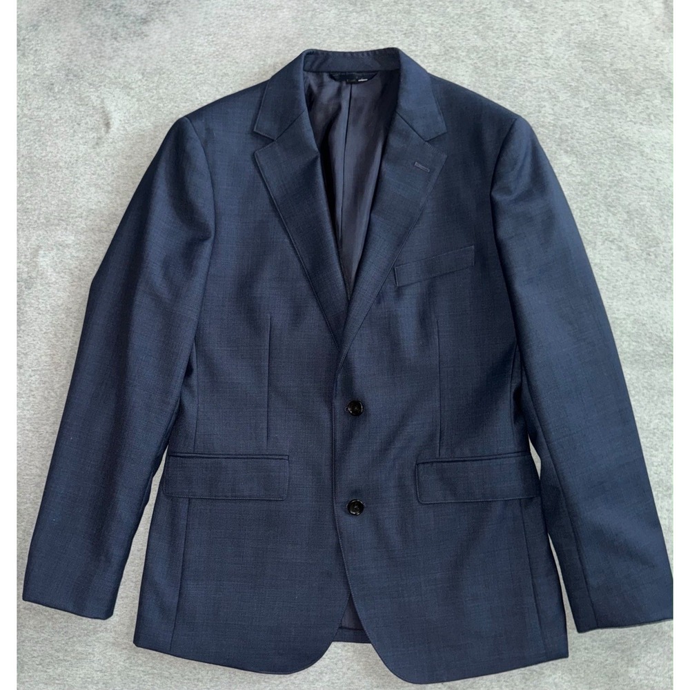 Bonobos Suit Men's Navy Blue Blazer Jacket Wool Blend Slim Fit Size 38 Regular